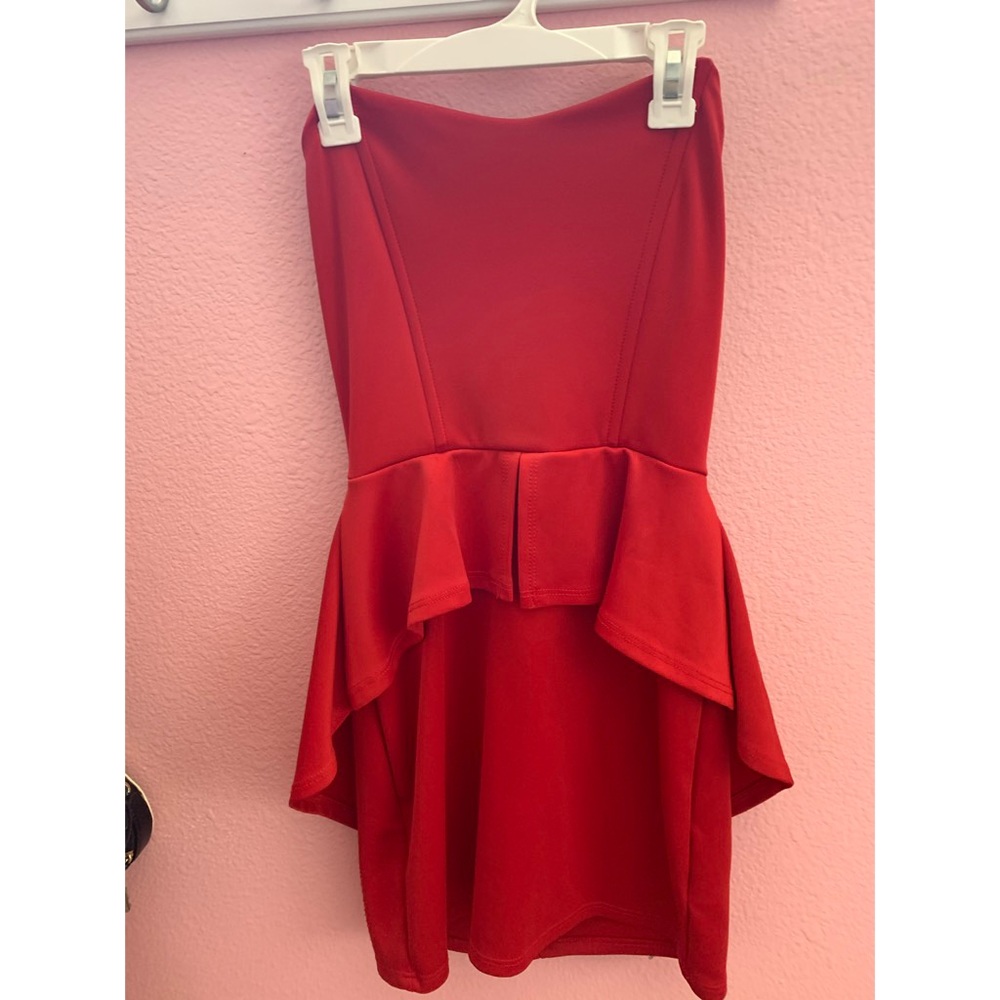 Papaya - Red Mini Dress
